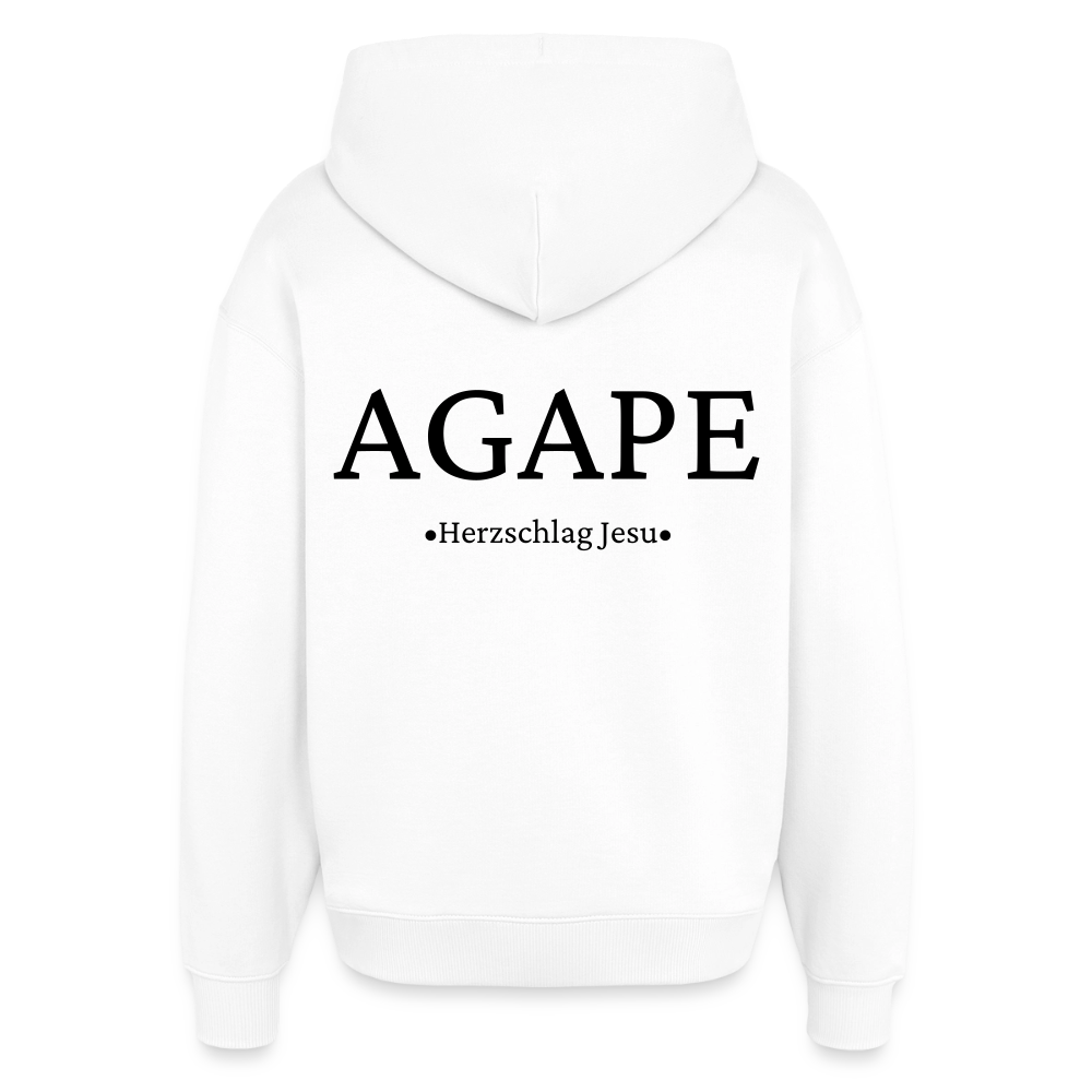 Premium Oversized Hoodie  - Agape - Weiß