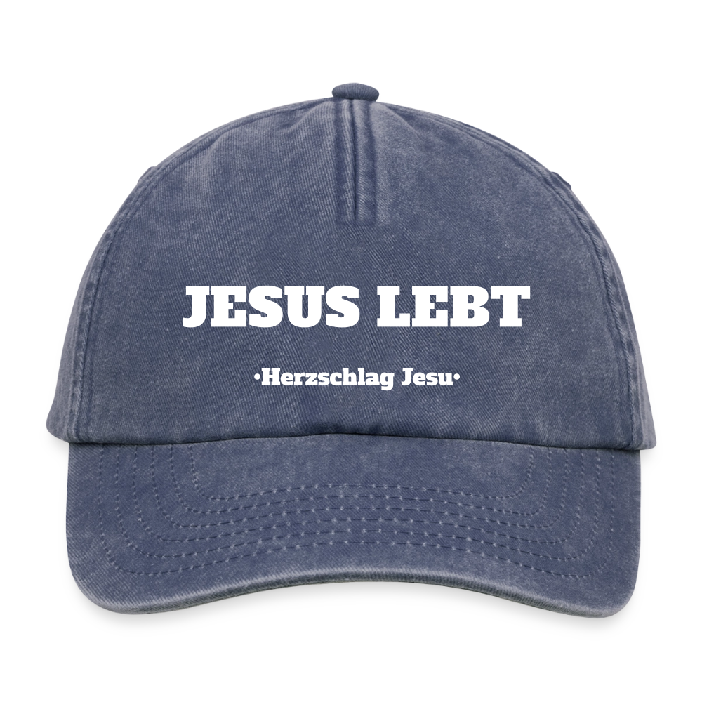 Relaxed Vintage Cap - Jesus Lebt - Vintage Denim