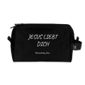 Kulturtasche - Jesus liebt dich - Schwarz