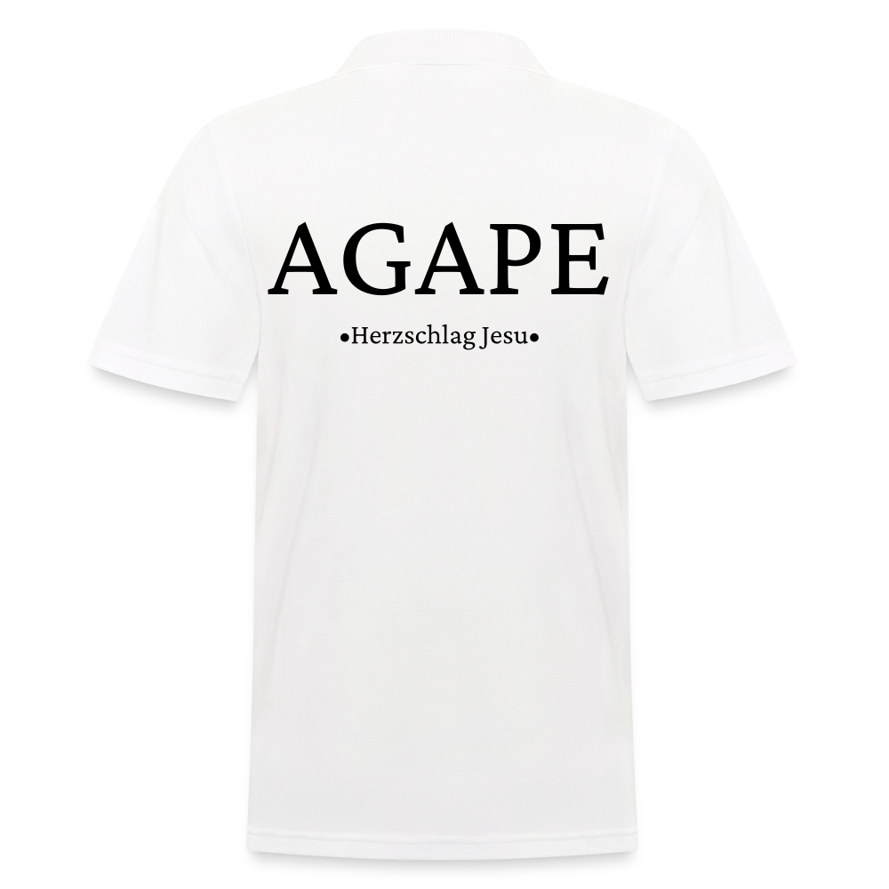 Männer Poloshirt - Agape - Weiß
