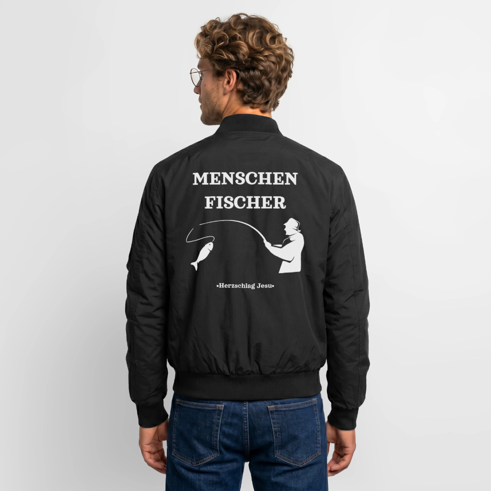 Bomberjacke - Menschen Fischer - Schwarz