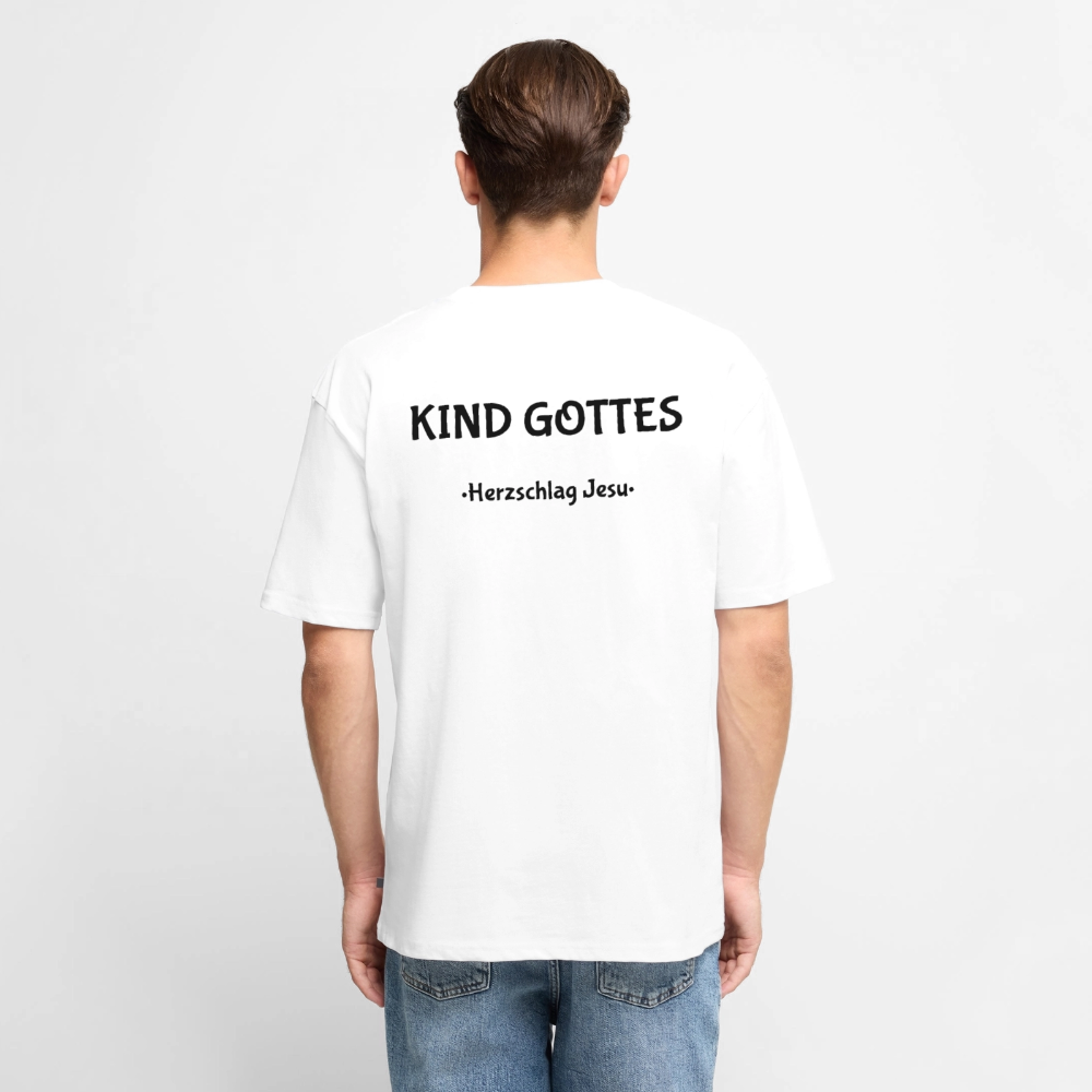 Premium Oversized Bio T-Shirt - Kind Gottes - Weiß