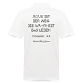 Männer Poloshirt - Johannes 14:6 - Weiß