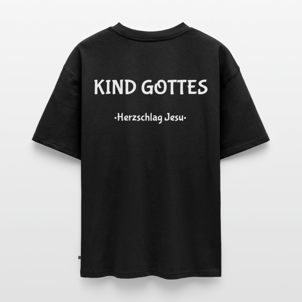 Premium Oversized Bio T-Shirt - Kind Gottes - Schwarz