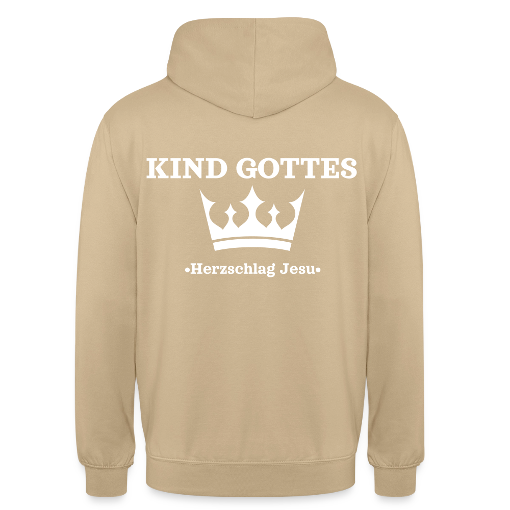 Hoodie - Kind Gottes - mit Krone - Beige