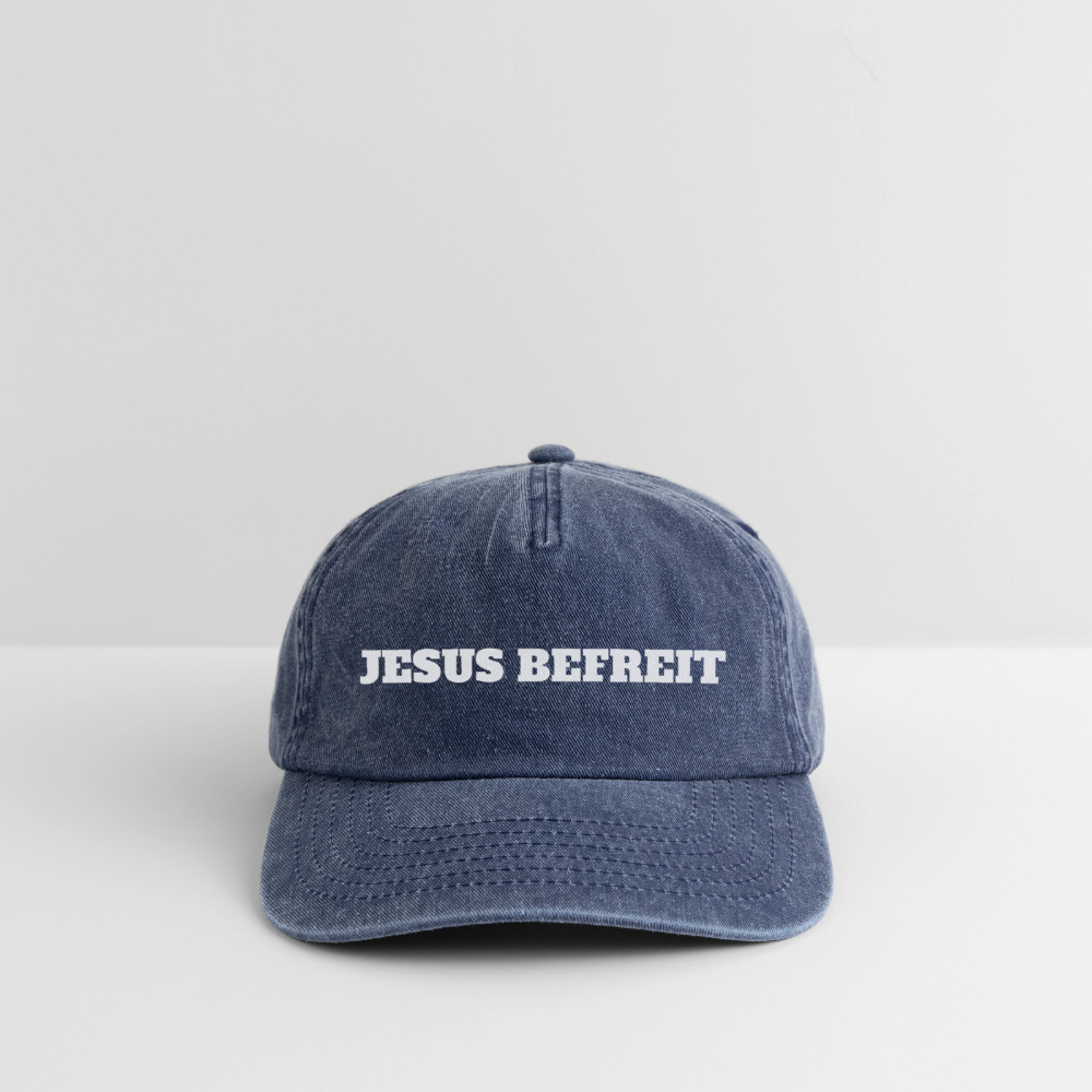 Relaxed Vintage Cap - Jesus Befreit - Vintage Denim