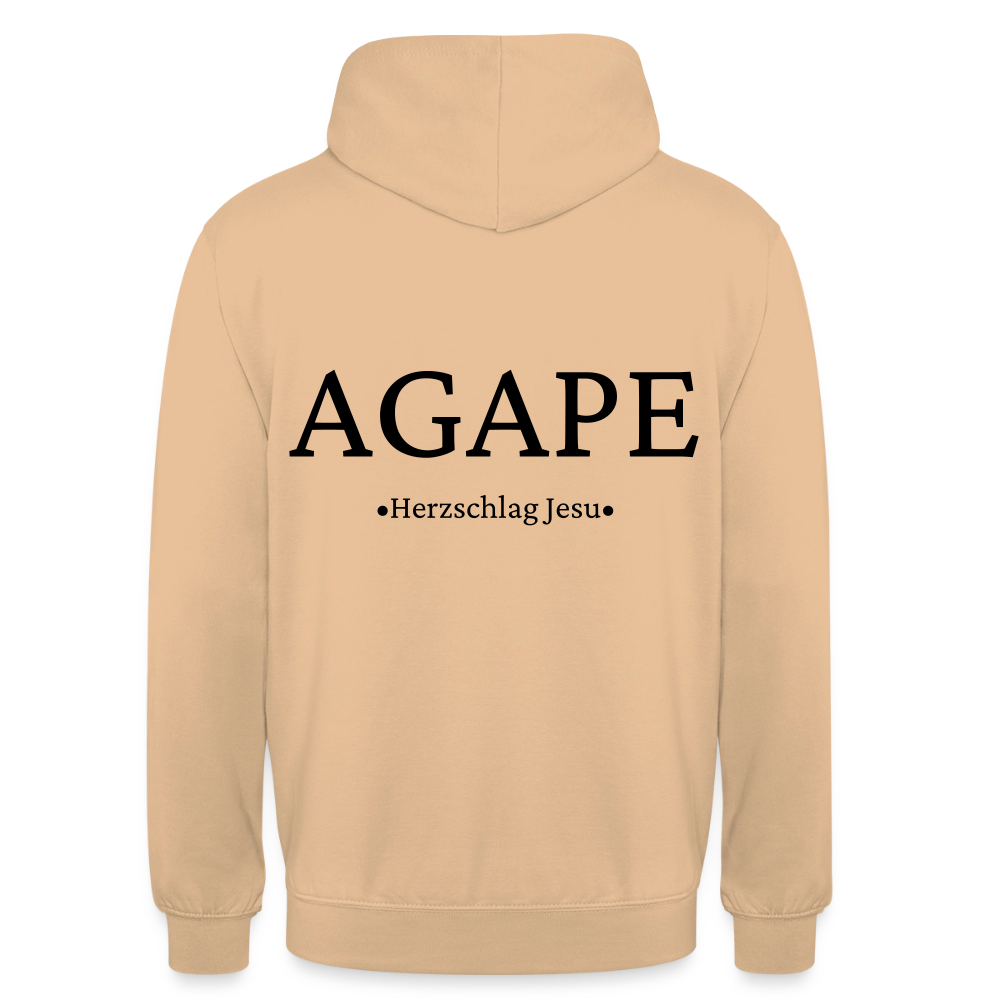 Hoodie - Agape - Pfirsich