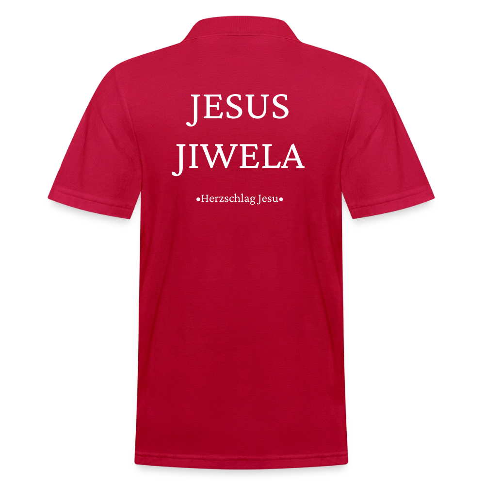 Männer Poloshirt - Jesus Jiwela - Romenes - cherry red