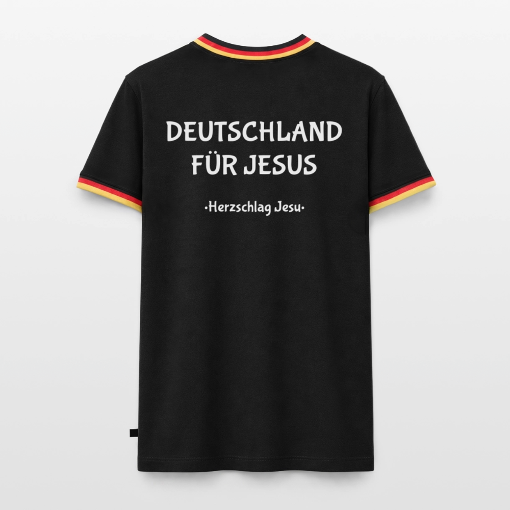 Deutschland - T-Shirt - Deutschland für Jesus - Schwarz/Dreifarbig
