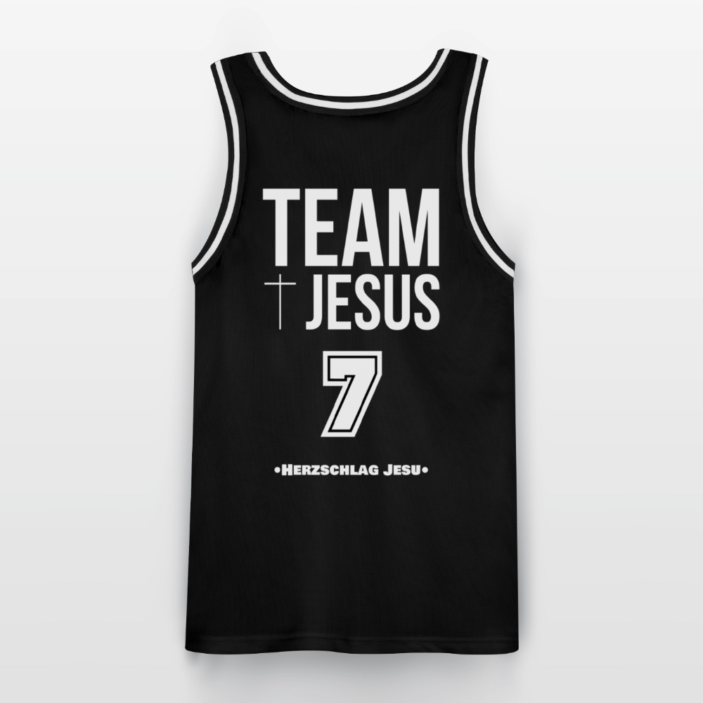 Männer Basketball-Trikot - Team Jesus 7 - Schwarz/Weiß