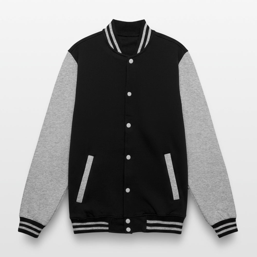 College-Sweatjacke - Alle ehre gebührt Jesus - Schwarz/Grau meliert