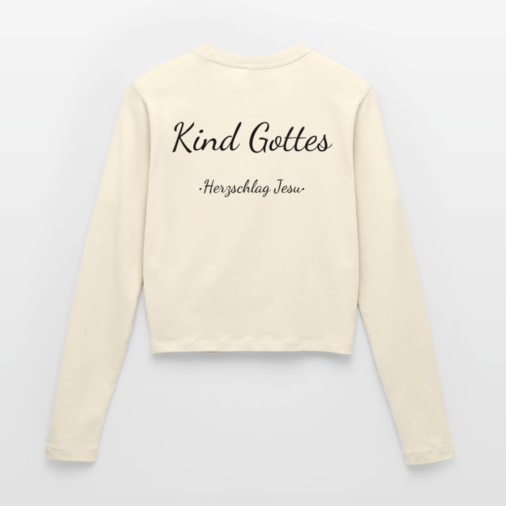 Frauen Langarmshirt - Kind Gottes - Creme