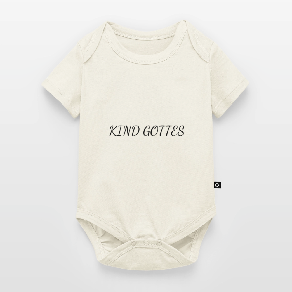 Baby Bio-Kurzarm-Body - KIND GOTTES - Naturweiß