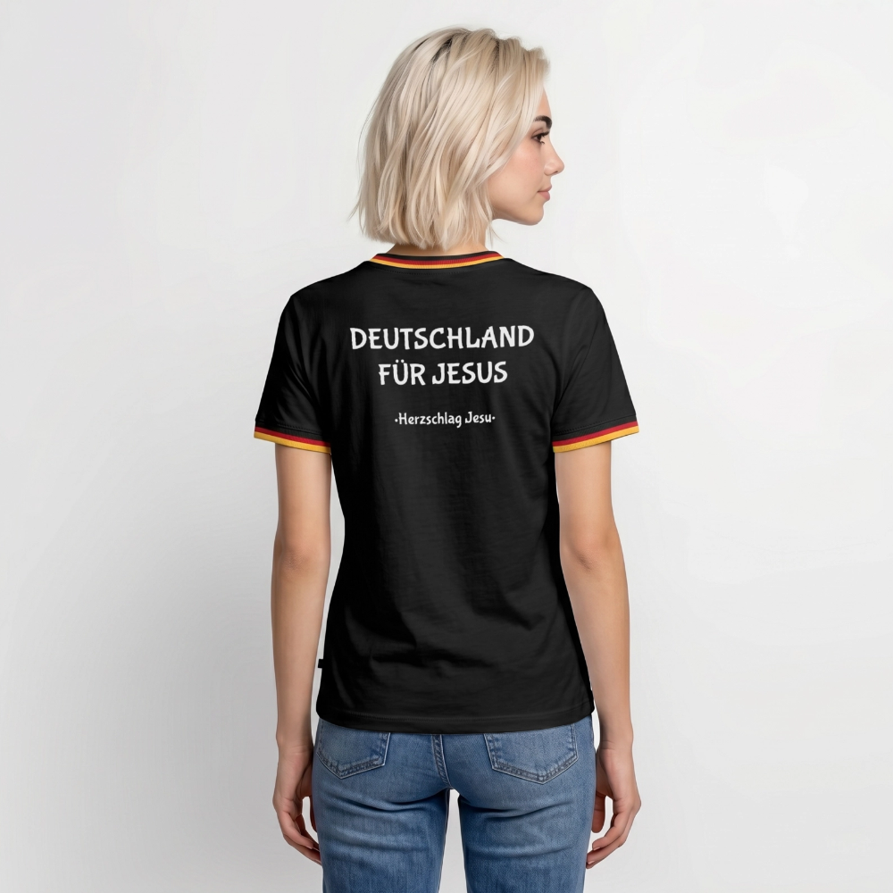 Deutschland - T-Shirt - Deutschland für Jesus - Schwarz/Dreifarbig