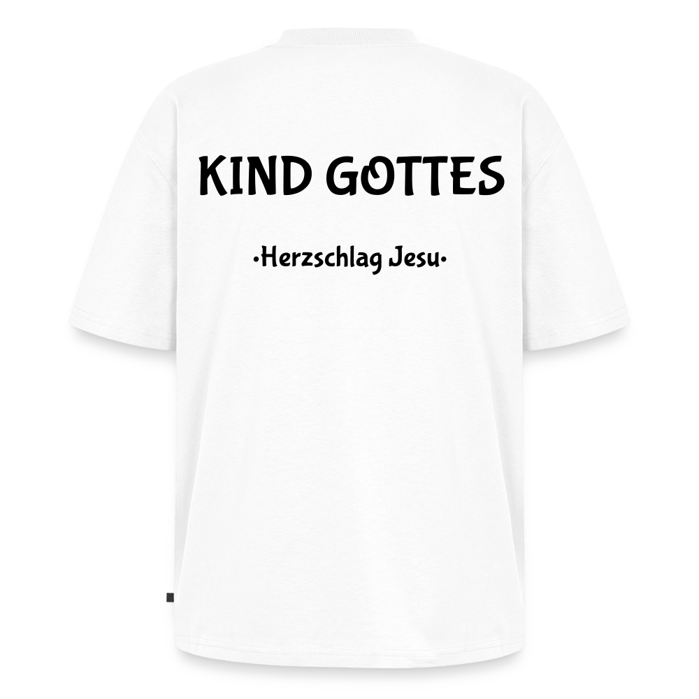 Premium Oversized Bio T-Shirt - Kind Gottes - Weiß