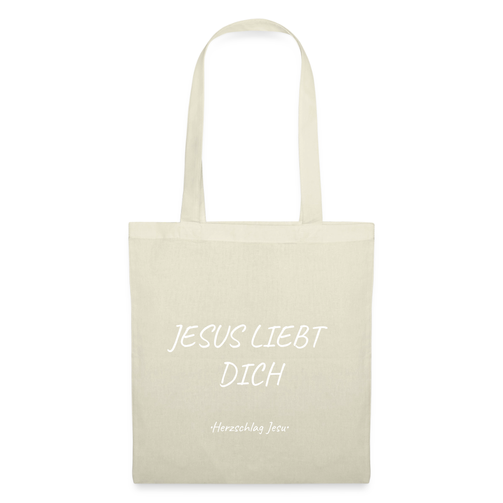 Stoffbeutel - Jesus liebt dich - Natur