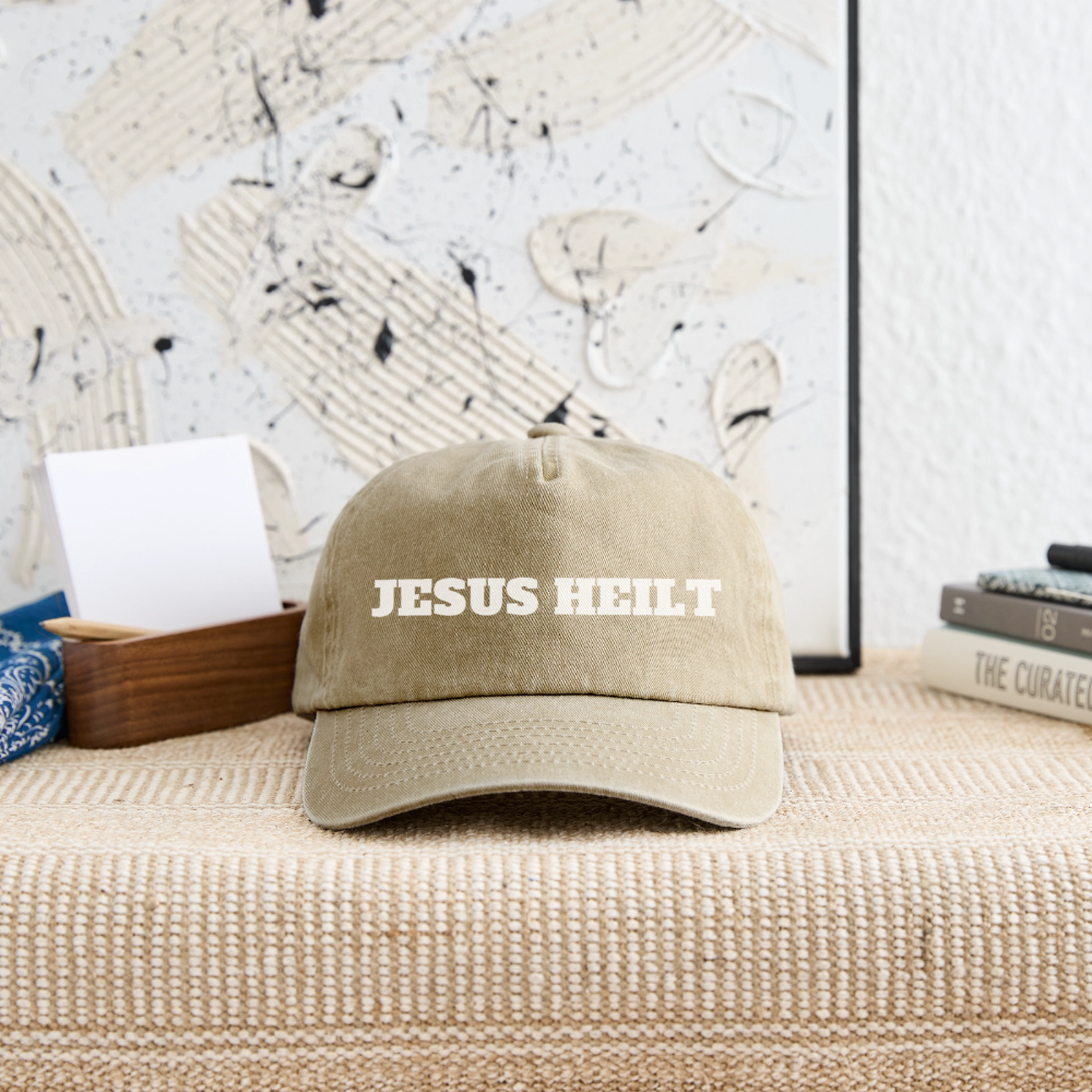 Relaxed Vintage Cap - Jesus Heilt - Vintage Beige