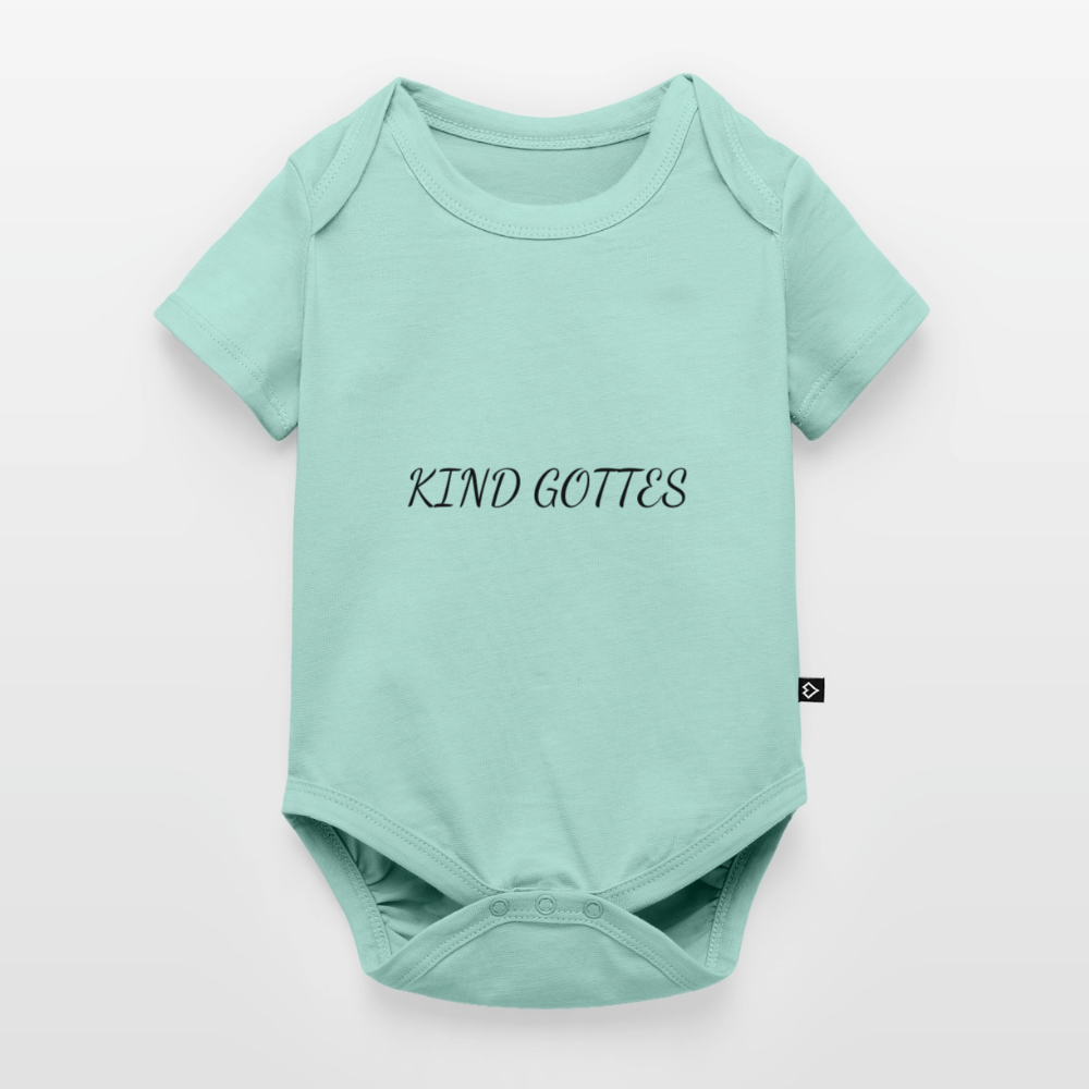 Baby Bio-Kurzarm-Body - KIND GOTTES - Mint 