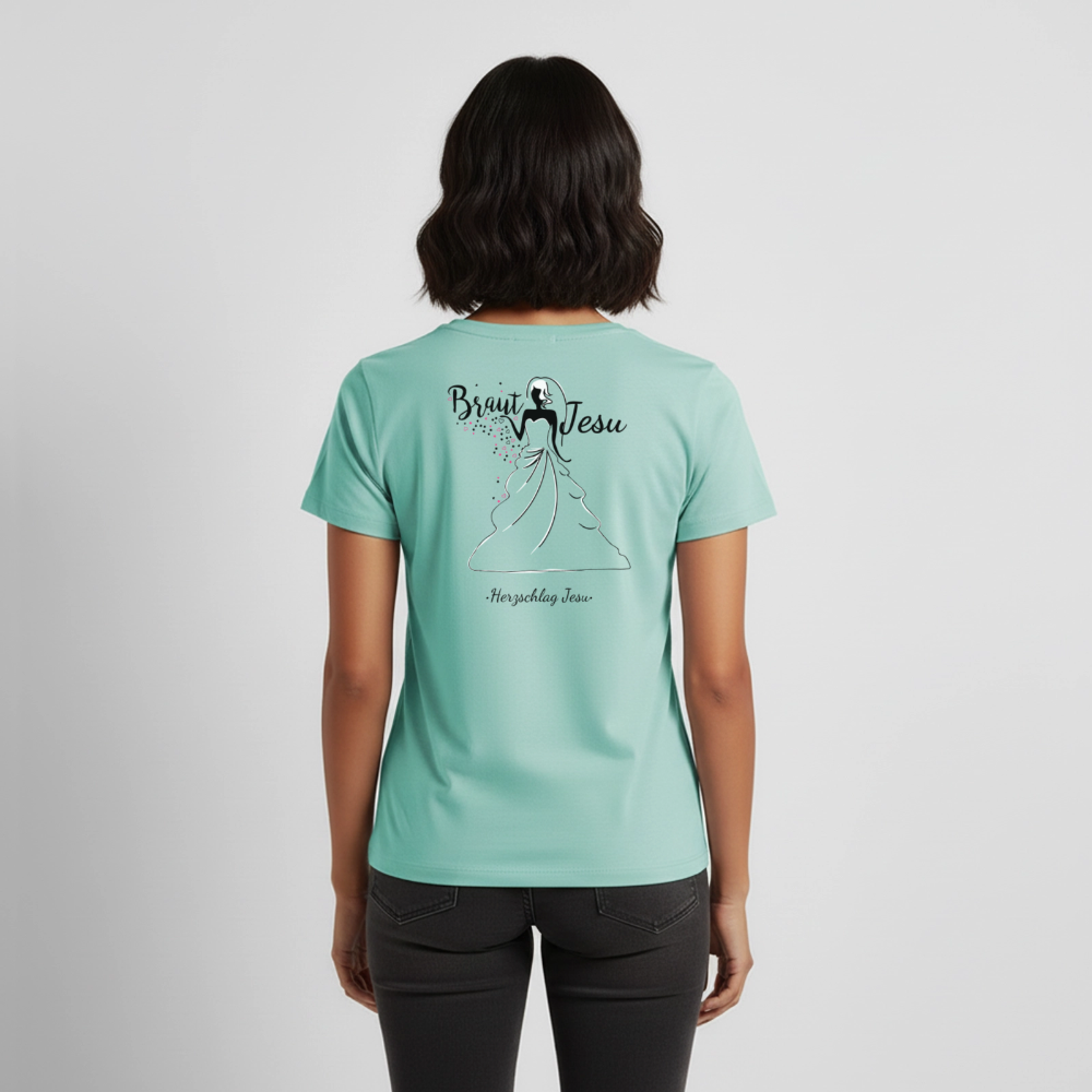 Frauen Premium T-Shirt - Braut Jesu - Mint 