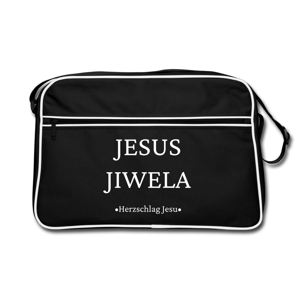 Retro Tasche - Jesus Jiwela - Romenes - Schwarz/Weiß