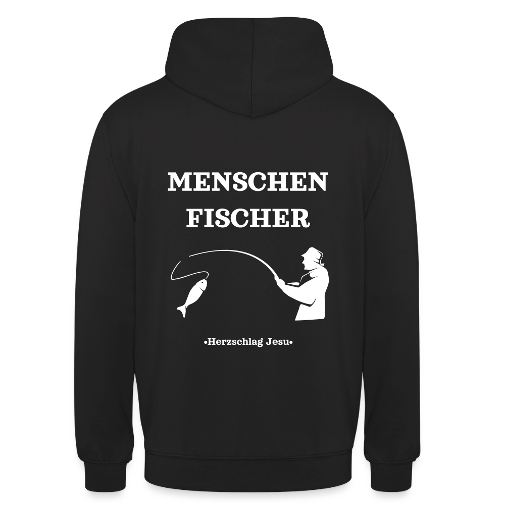 Hoodie -  Menschen Fischer - Schwarz