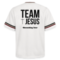 Football Style T-Shirt - Team Jesus - Offwhite/Bordeaux
