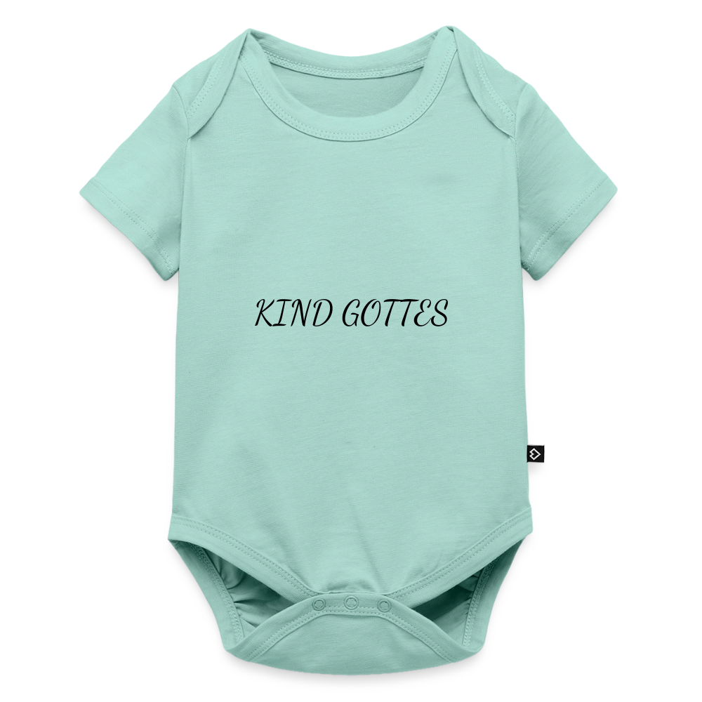 Baby Bio-Kurzarm-Body - KIND GOTTES - Mint 