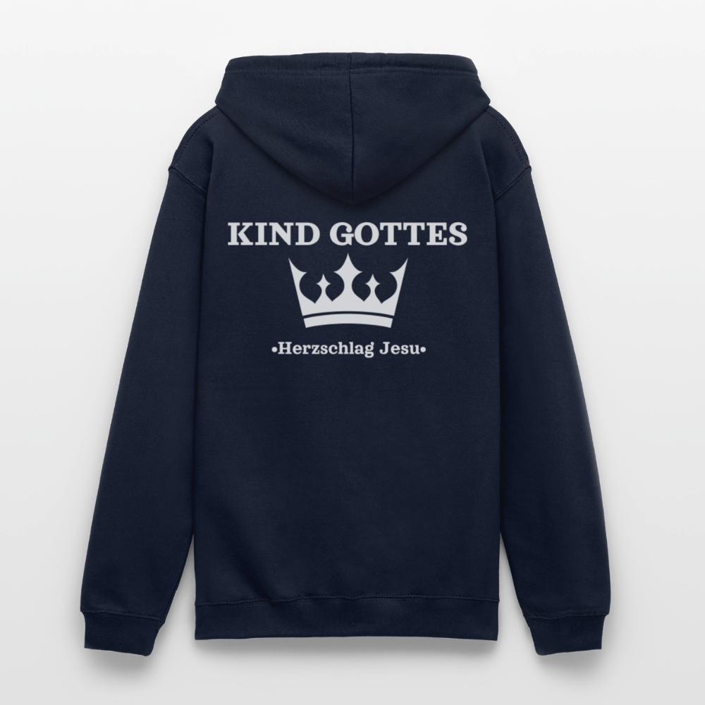Hoodie - Kind Gottes - mit Krone - Navy