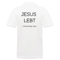 Männer Poloshirt - JESUS LEBT - Weiß