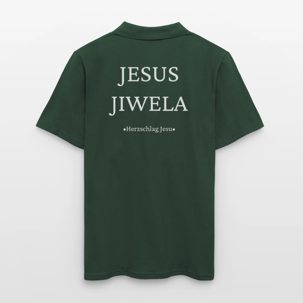 Männer Poloshirt - Jesus Jiwela - Romenes - Tannengrün