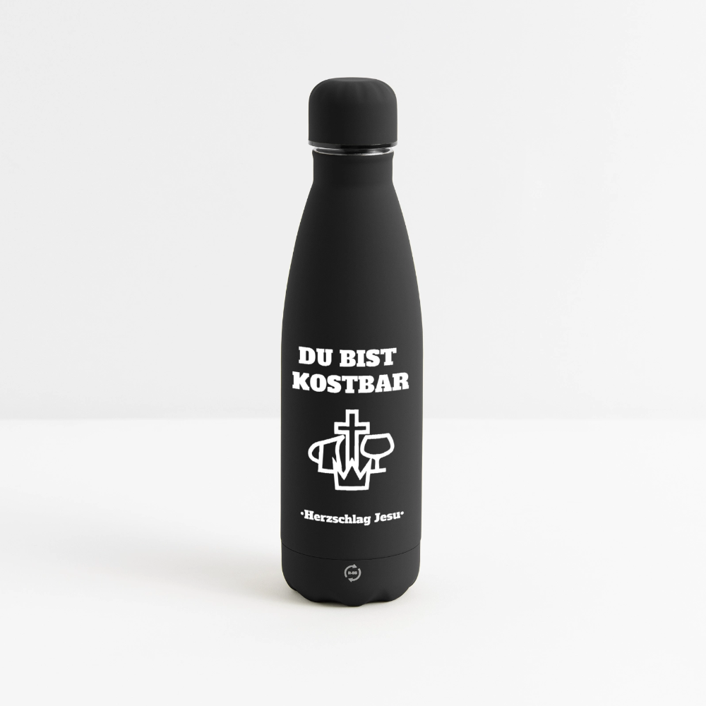Matte Thermosflasche 500 ml - Schwarz