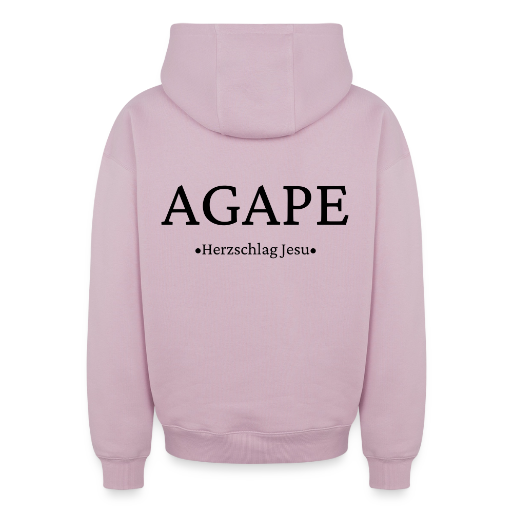 Oversized Heavyweight Kapuzenjacke - Agape - Altrosa