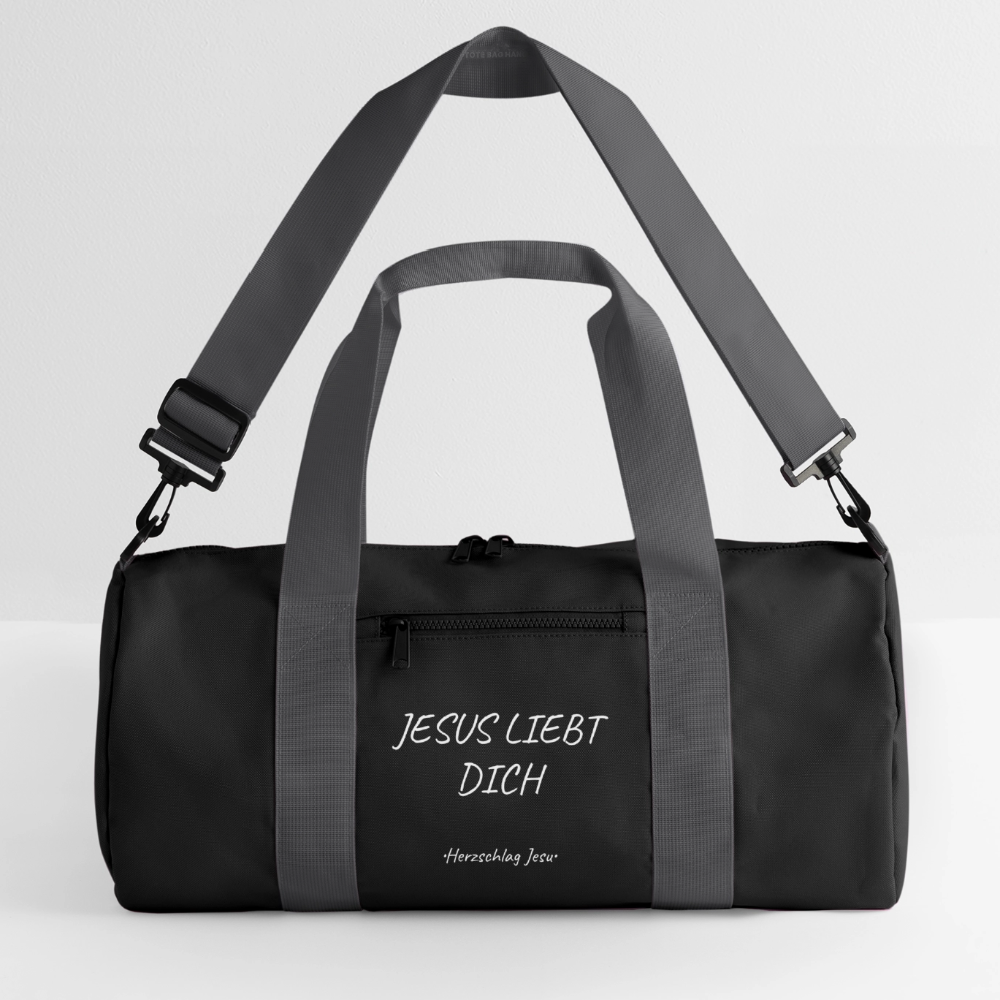 Reisetasche - Jesus liebt dich - Schwarz/Graphitgrau