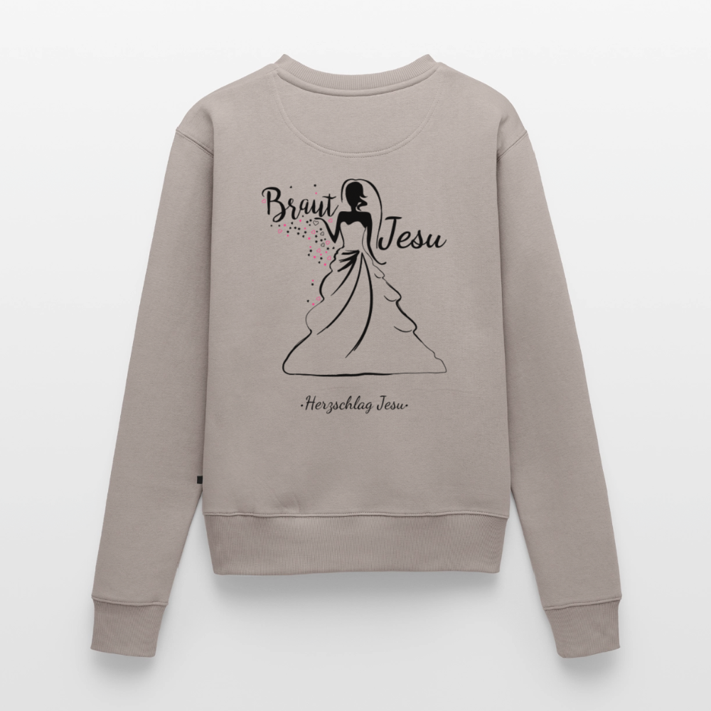 Frauen Premium Pullover - Braut Jesu - Taupe