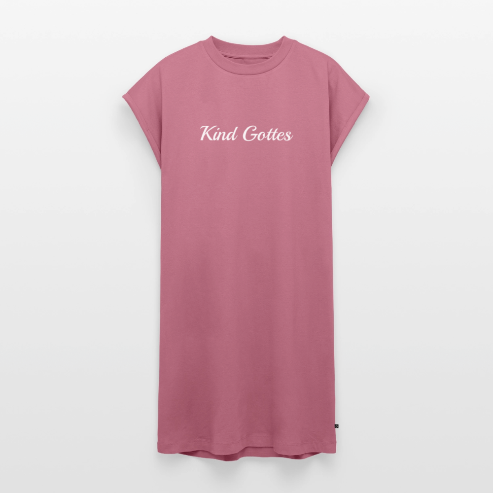 Frauen T-Shirt Kleid - Kind Gottes - Mauve