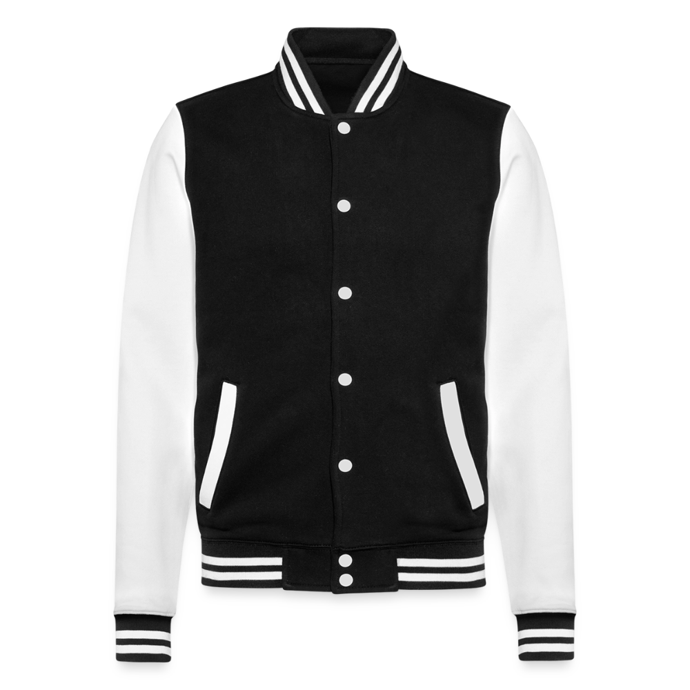 College-Sweatjacke - Johannes 14:6 Jesus ist der weg, die Wahrheit, das leben - Schwarz/Weiß