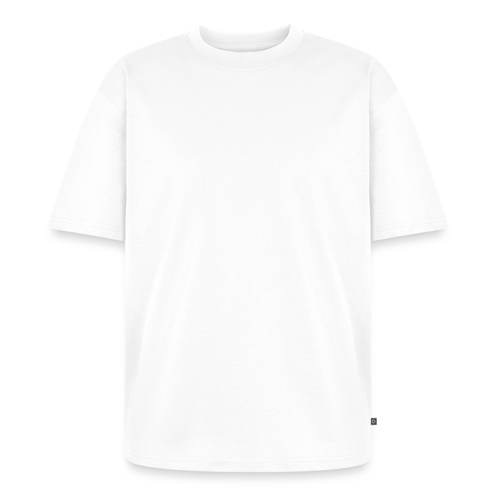 Premium Oversized Bio T-Shirt - Verkündige das Evangelium - Weiß