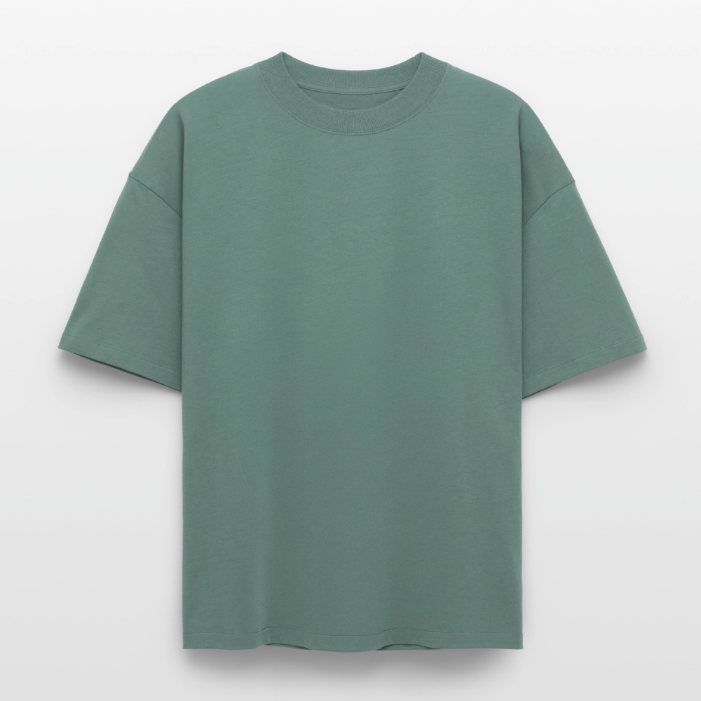 Premium Boxy Heavyweight Organic T-Shirt  -  Jesus begegnet heute noch! - Grüner Bucht