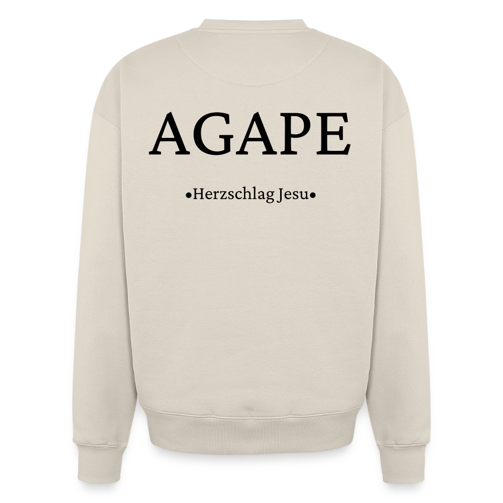 Oversized Heavyweight Sweatshirt - Agape - Beige