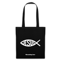 Stoffbeutel - Jesus Fisch Design - Schwarz
