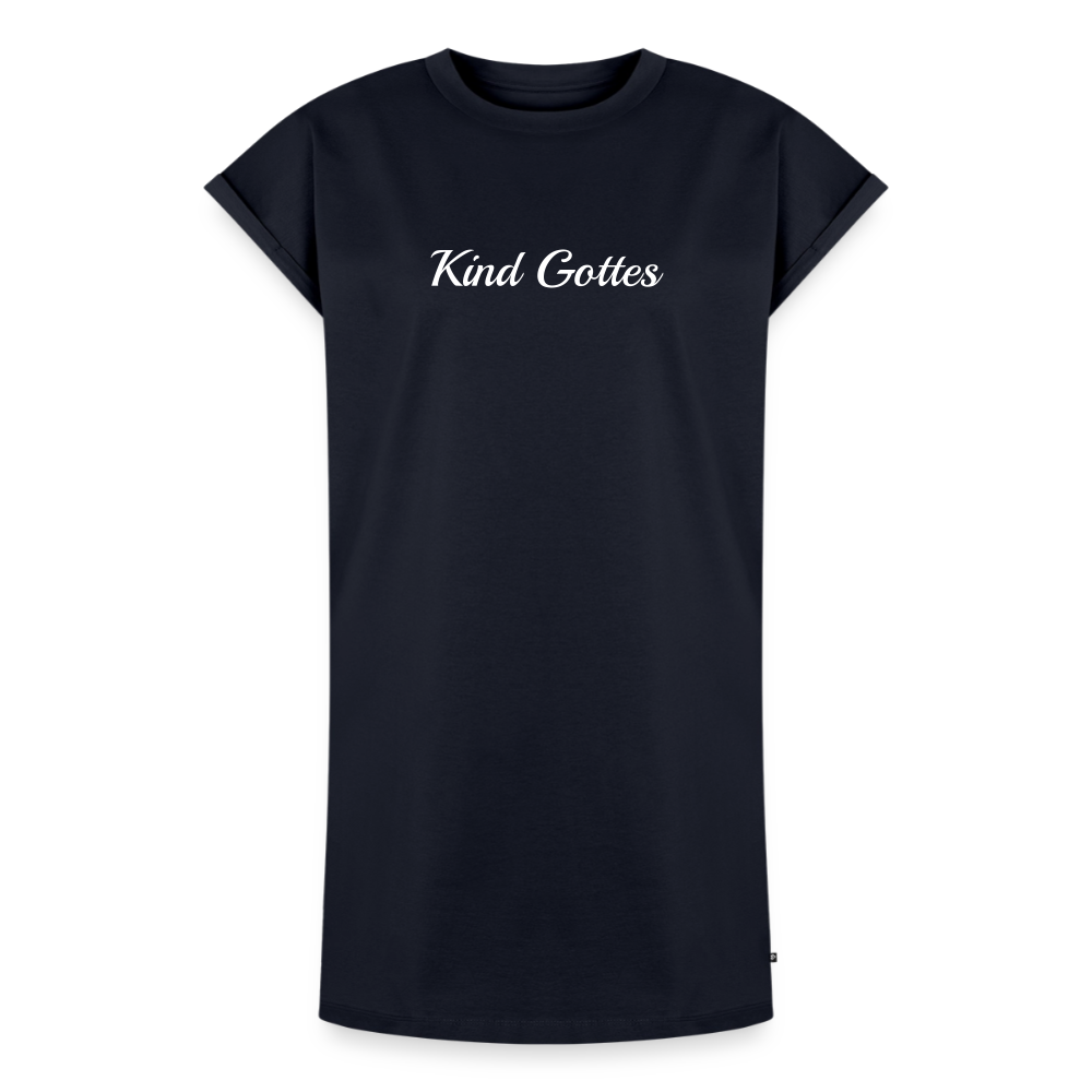 Frauen T-Shirt Kleid - Kind Gottes - Navy