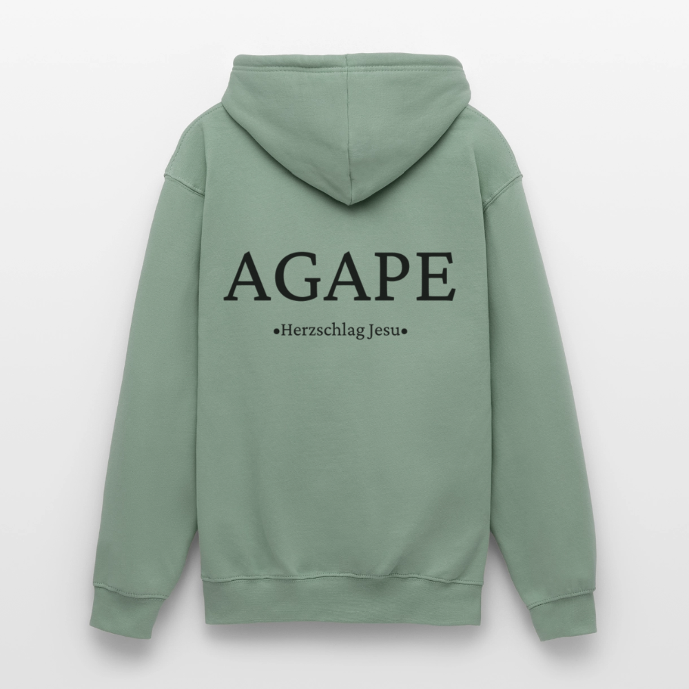 Hoodie - Agape - Graugrün