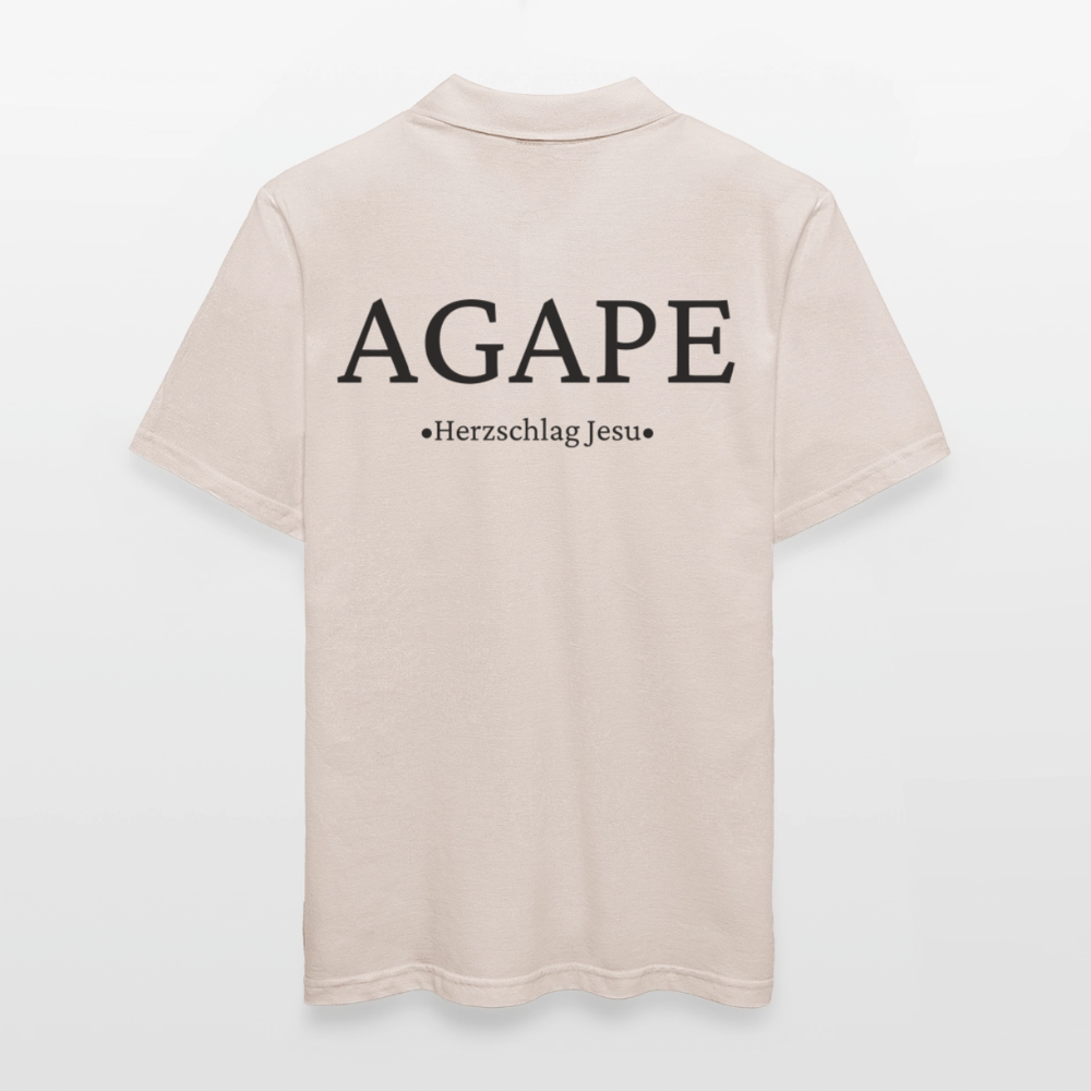 Männer Poloshirt - Agape - Beige