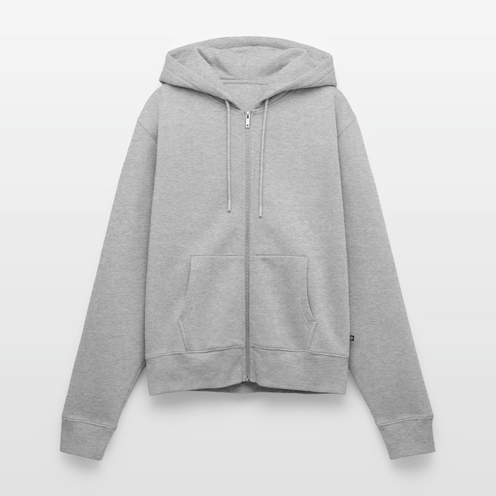 Frauen Premium Kapuzenjacke - Braut Jesu - Grau meliert