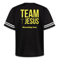 Unisex Football Style T-Shirt - Team Jesus - Schwarz/Weiß