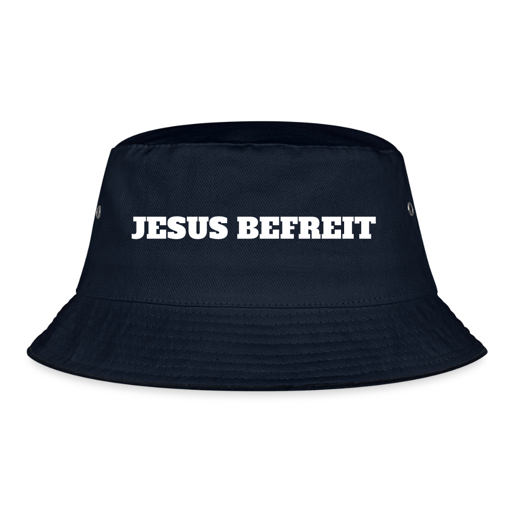 Bucket Hat - Jesus Befreit - Navy