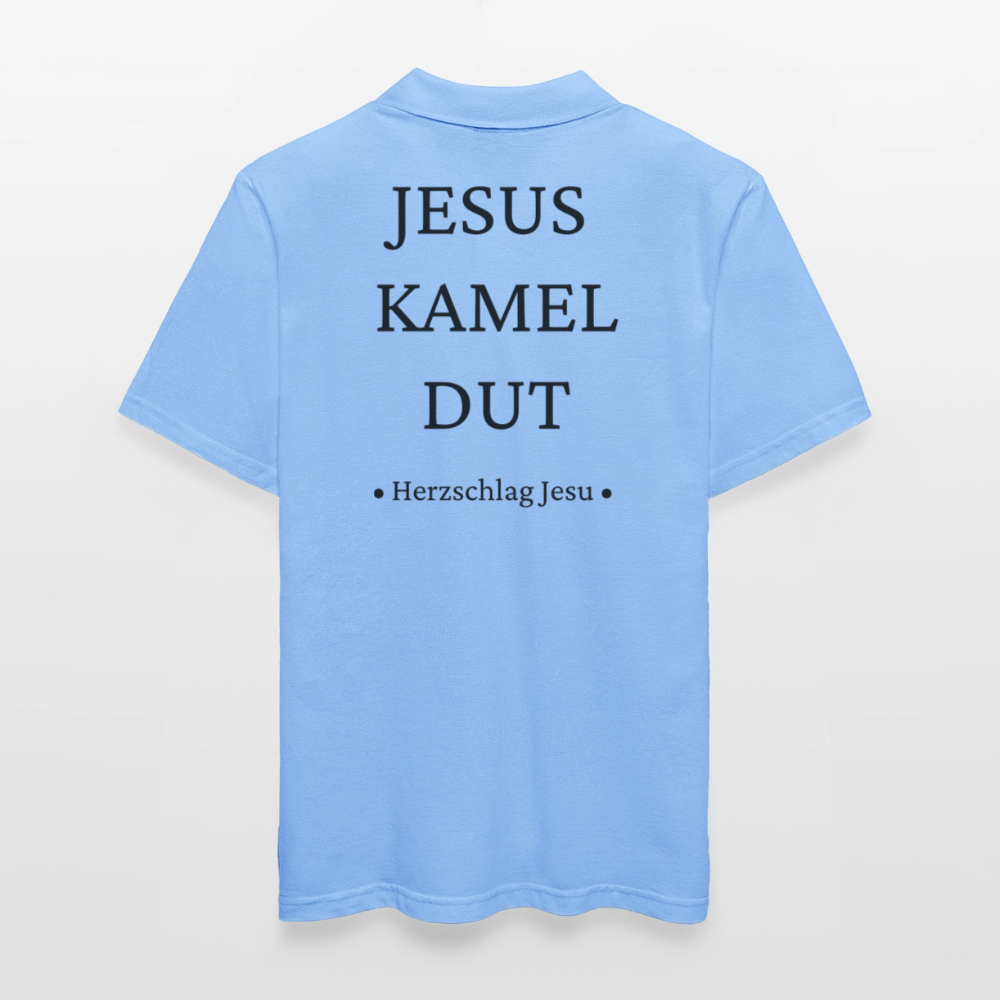 Männer Poloshirt - Jesus Kamel Dut - Romenes - Himmelblau