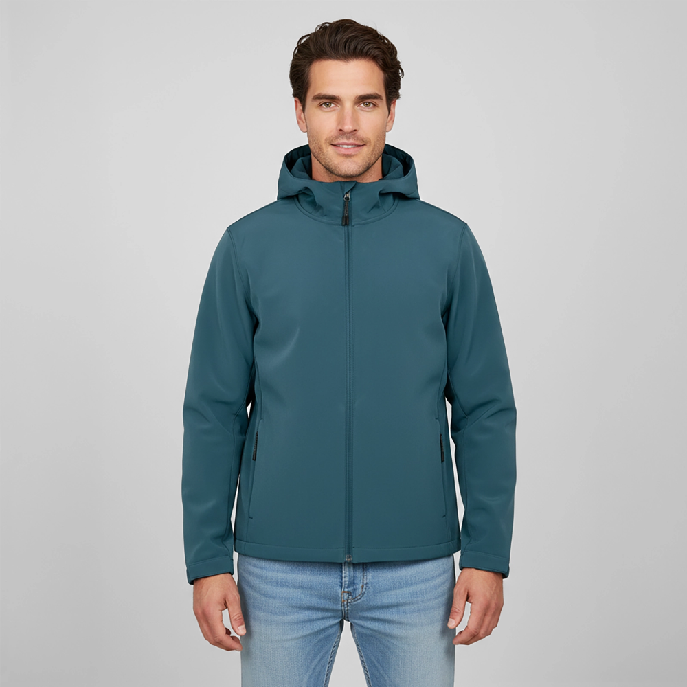 Männer Softshell-Jacke - Johannes 14:6 Jesus ist der Weg, die Wahrheit, das Leben - Dunkles Petrol