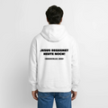 Oversized Heavyweight Kapuzenjacke - Jesus begegnet heute noch - Weiß