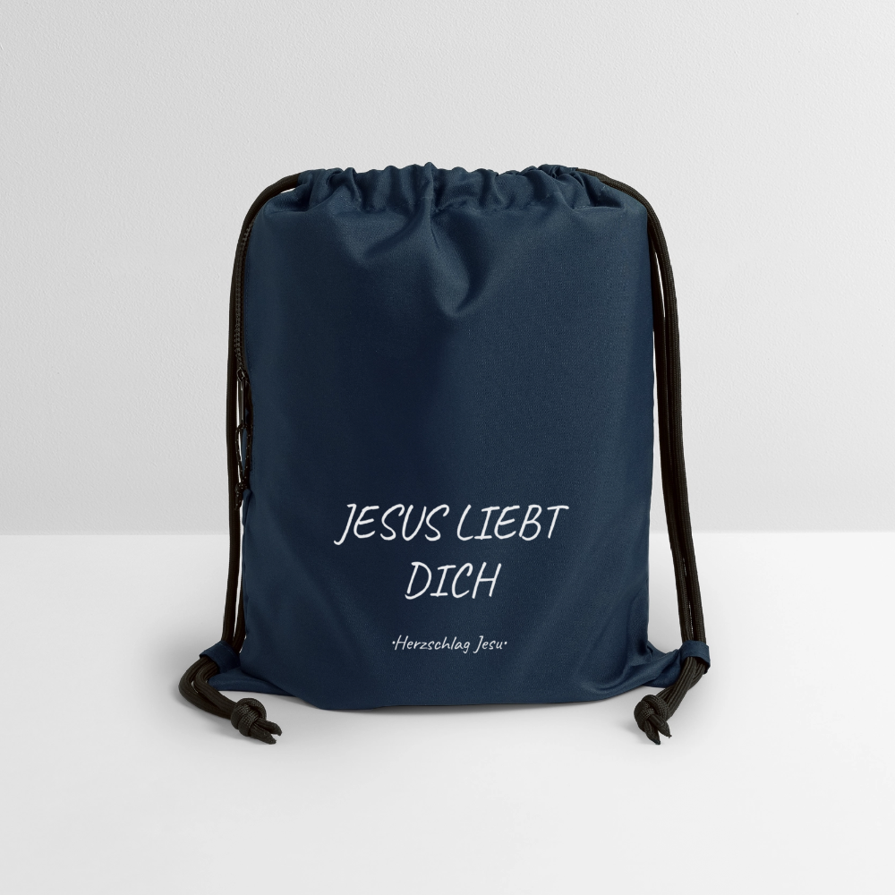 Turnbeutel - Jesus liebt dich - Navy